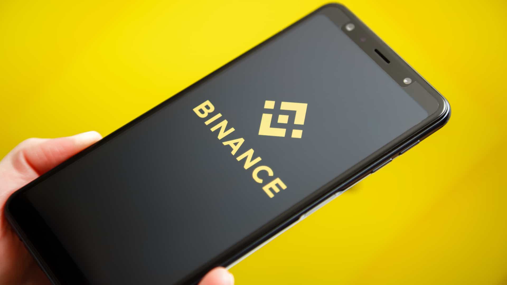Símbolo da Binance em aplicativo