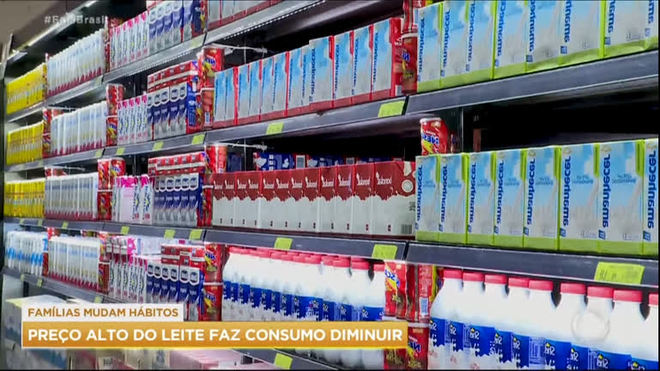 Alta no preço do leite faz consumidor diminuir consumo