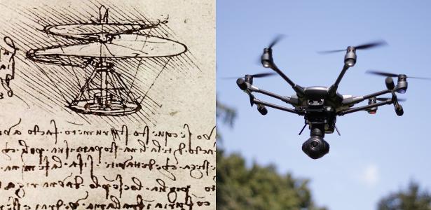 Invenção de Da Vinci pode tornar drones mais silenciosos