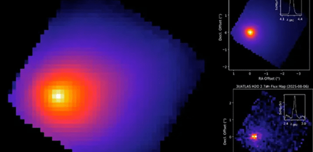 Telescópio James Webb detecta composição inesperada no cometa 3I/ATLAS