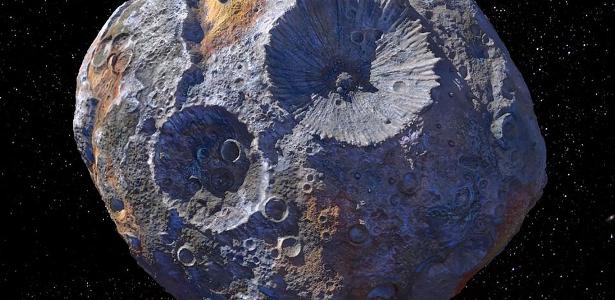 asteroide gigante de metal pode valer mais que PIB mundial