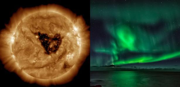 Buraco gigante no Sol e pode provocar tempestades geomagnéticas